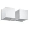 Applique QUAD 2, aluminium blanc - Pas cher