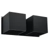 Applique QUAD 2, aluminium noir - Pas cher