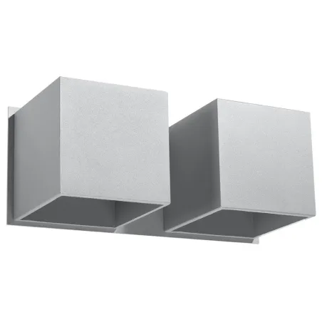 Applique QUAD 2, aluminium gris - Pas cher
