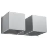 Applique QUAD 2, aluminium gris - Pas cher