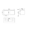 Applique QUAD 2, aluminium gris - Pas cher