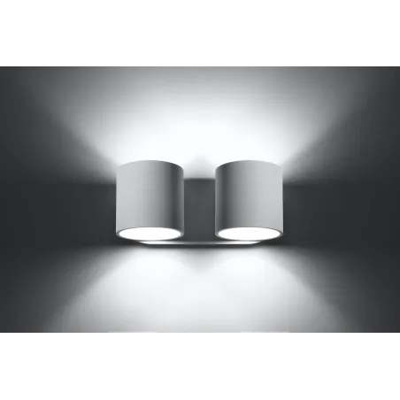 Applique ORBIS 2, aluminium blanc - Pas cher