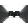 Applique ORBIS 2, aluminium noir - Pas cher