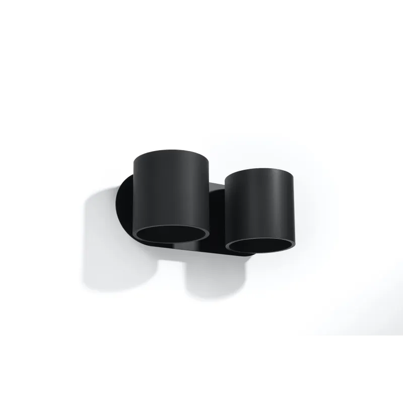 Applique ORBIS 2, aluminium noir - Pas cher