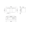Applique ORBIS 2, aluminium noir - Pas cher