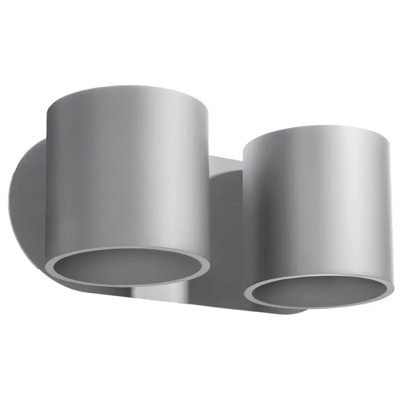Applique ORBIS 2, aluminium gris - Pas cher