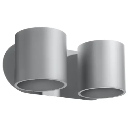 Applique ORBIS 2, aluminium gris - Pas cher