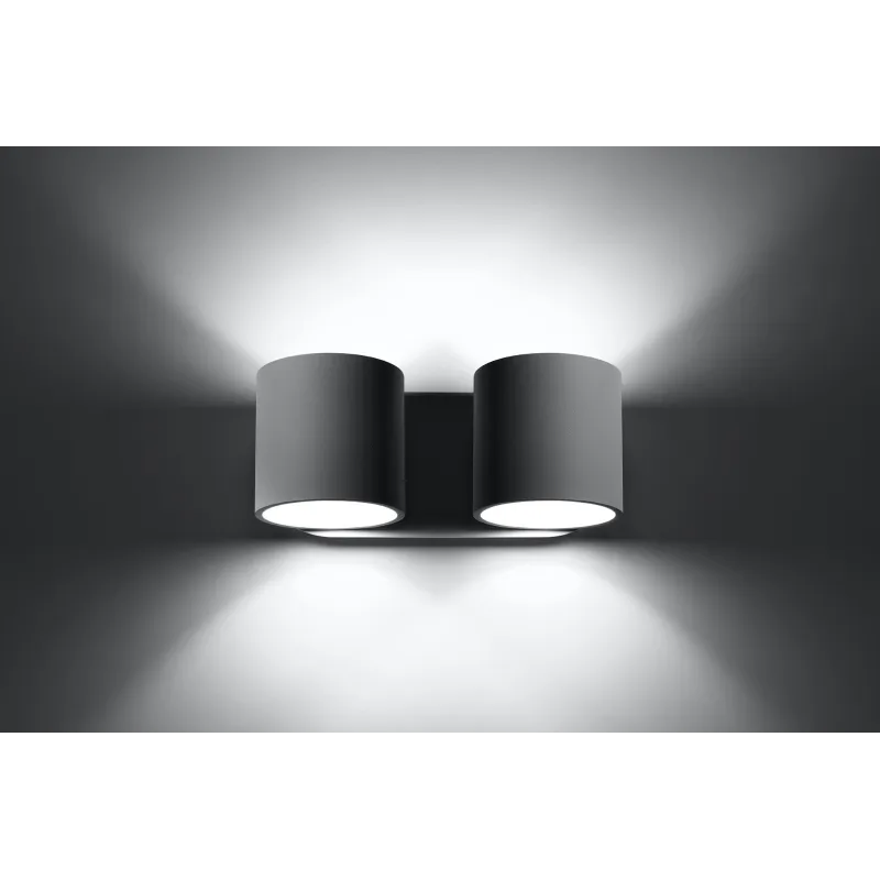 Applique ORBIS 2, aluminium gris - Pas cher