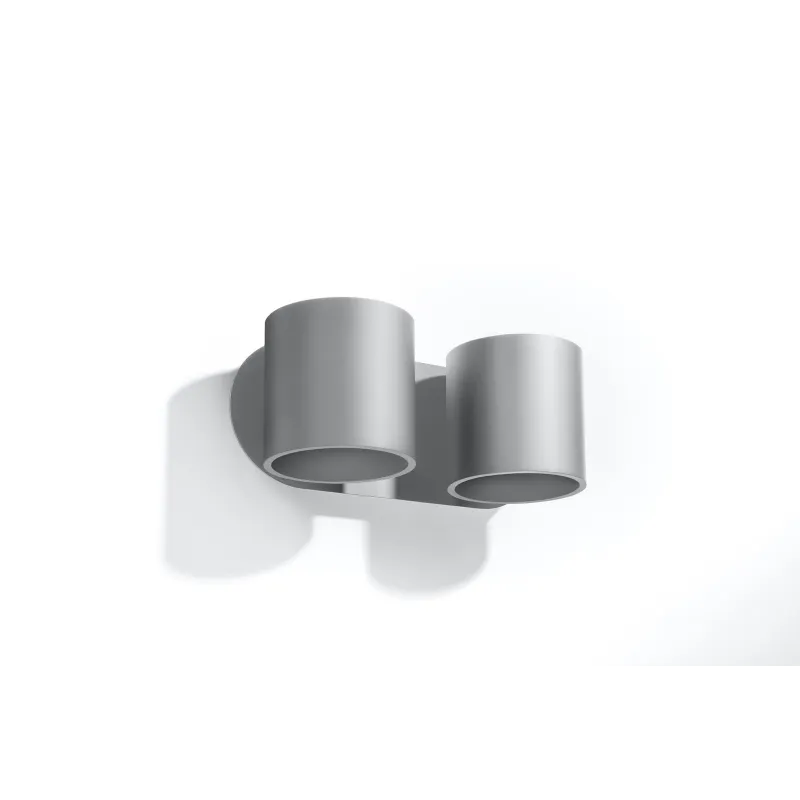 Applique ORBIS 2, aluminium gris - Pas cher