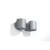Applique ORBIS 2, aluminium gris - Pas cher