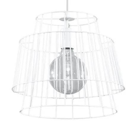 Suspension GATE, acier blanc , E27 - Pas cher