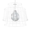 Suspension GATE, acier blanc , E27 - Pas cher