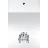Suspension GATE, acier noir, E27 - Pas cher
