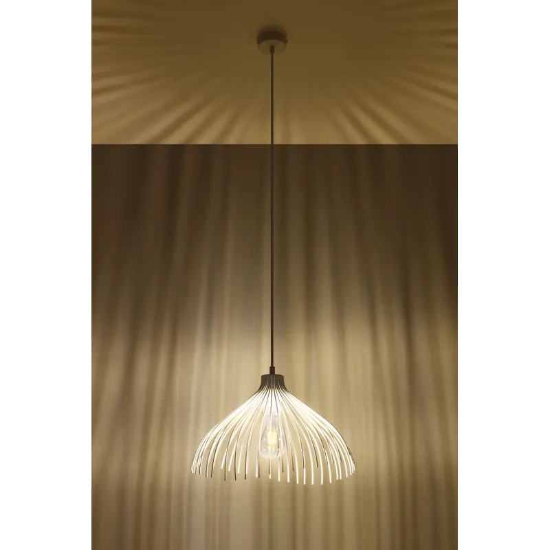 Suspension UMB, acier blanc, E27 - Pas cher