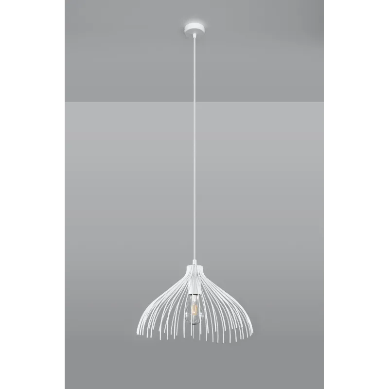 Suspension UMB, acier blanc, E27 - Pas cher