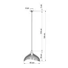 Suspension UMB, acier blanc, E27 - Pas cher