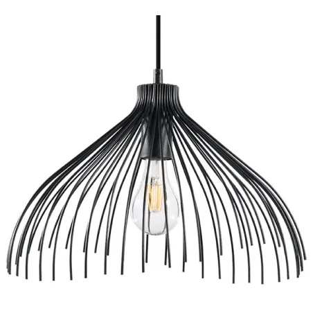 Suspension UMB, acier noir, E27 - Pas cher