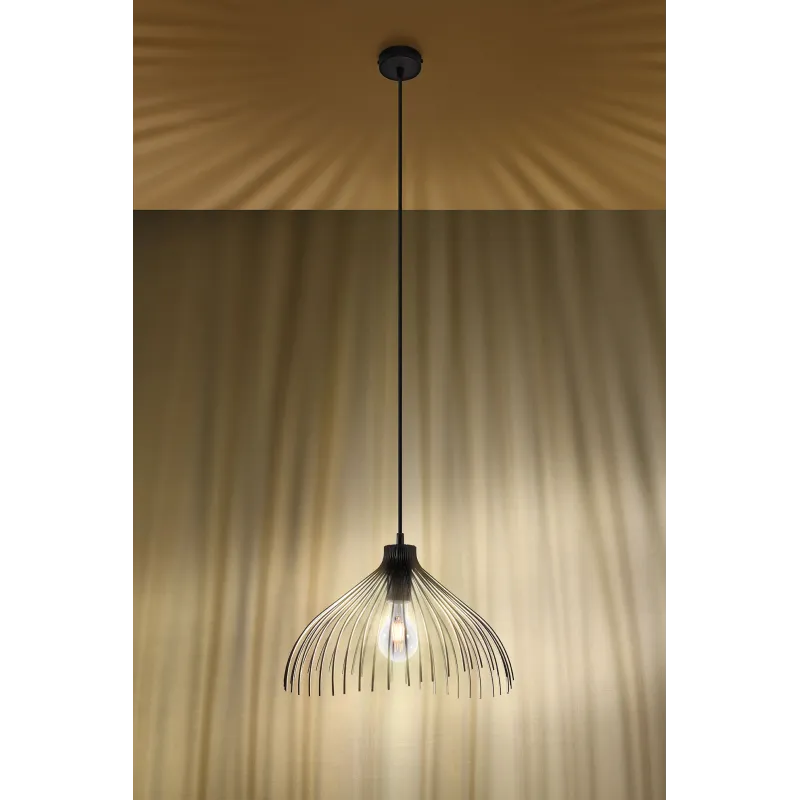 Suspension UMB, acier noir, E27 - Pas cher