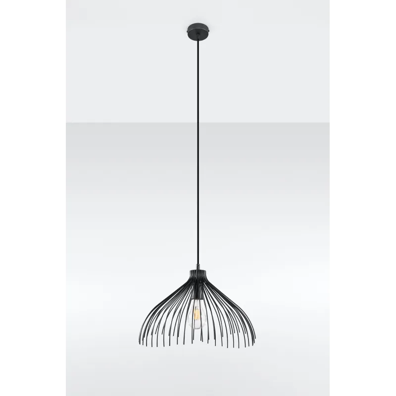 Suspension UMB, acier noir, E27 - Pas cher