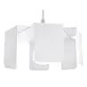 Suspension TULIP, acier blanc, E27 - Pas cher