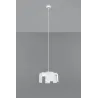 Suspension TULIP, acier blanc, E27 - Pas cher