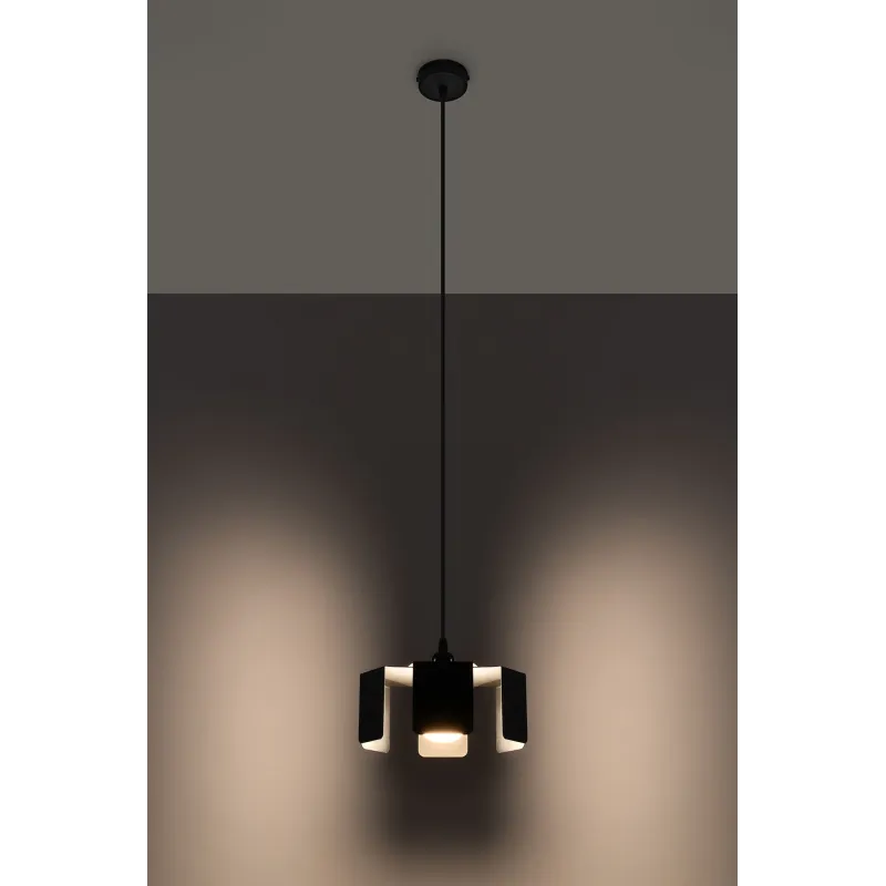 Suspension TULIP, acier noir, E27 - Pas cher