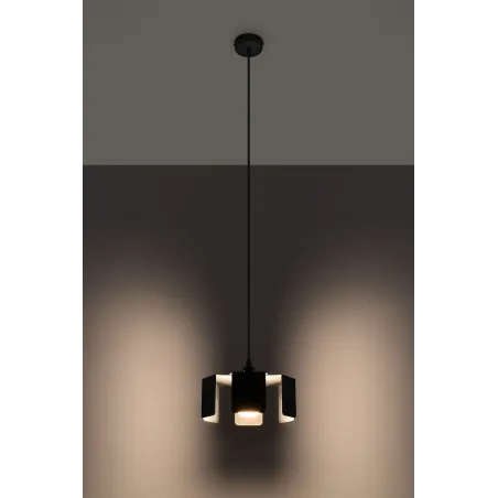 Suspension TULIP, acier noir, E27 - Pas cher