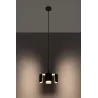 Suspension TULIP, acier noir, E27 - Pas cher