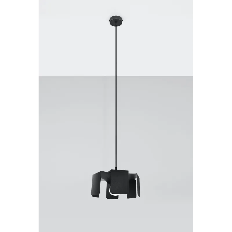Suspension TULIP, acier noir, E27 - Pas cher