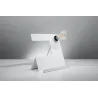 Lampe à poser INCLINE, acier blanc, E27 - Pas cher