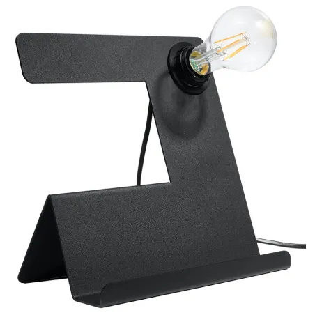 Lampe à poser INCLINE, acier noir, E27 - Pas cher