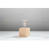 Lampe à poser ARIZ bois naturel, E27 - Pas cher