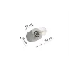Applique SALGADO  béton gris, E27 - Pas cher