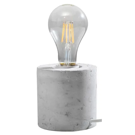 Lampe à poser SALGADO  béton gris, E27 - Pas cher