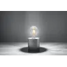 Lampe à poser SALGADO  béton gris, E27 - Pas cher