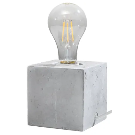 Lampe à poser ARIZ béton gris, E27 - Pas cher