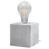Lampe à poser ARIZ béton gris, E27 - Pas cher