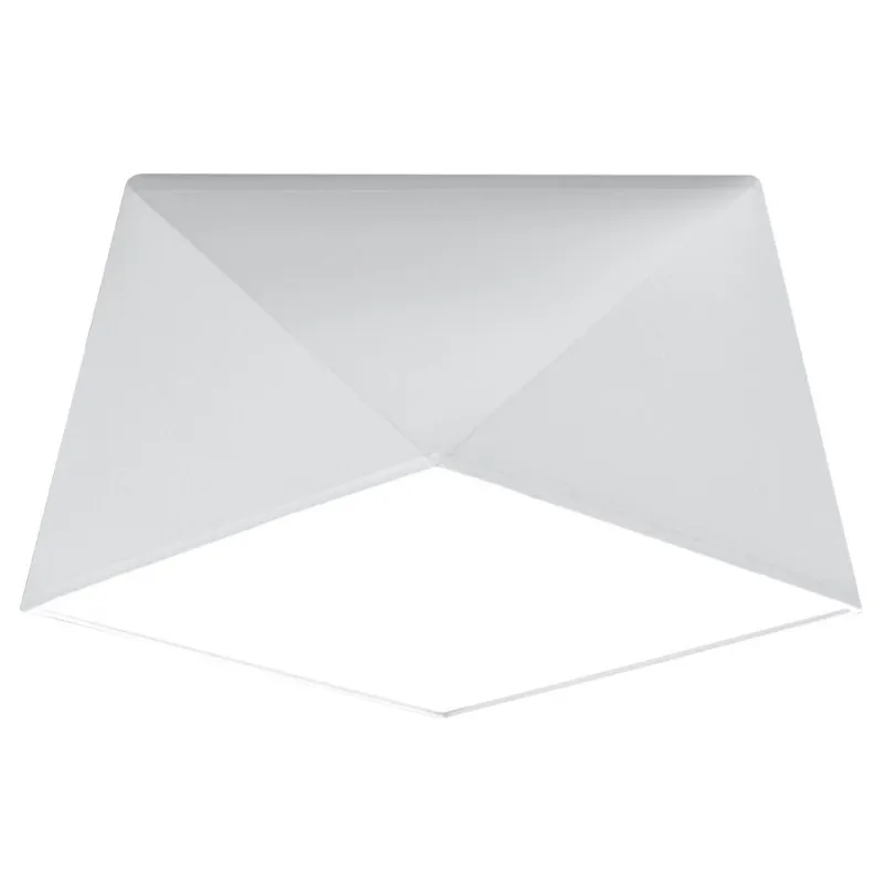 Plafonnier HEXA 25, PVC blanc, E27 - Pas cher