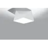 Plafonnier HEXA 25, PVC blanc, E27 - Pas cher