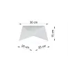 Plafonnier HEXA 25, PVC blanc, E27 - Pas cher