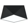 Plafonnier HEXA 25, PVC noir, E27 - Pas cher