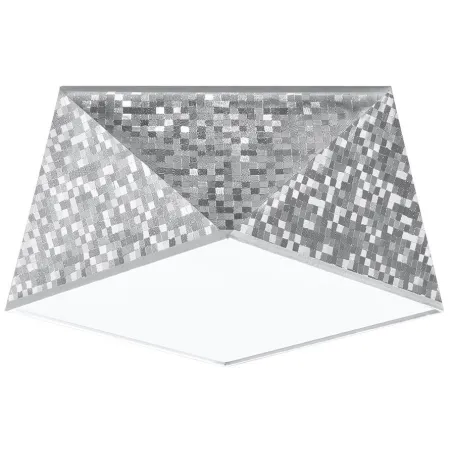 Plafonnier HEXA 25, PVC silver, E27 - Pas cher