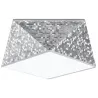 Plafonnier HEXA 25, PVC silver, E27 - Pas cher