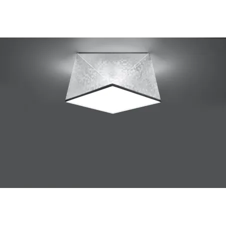 Plafonnier HEXA 25, PVC silver, E27 - Pas cher