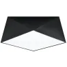 Plafonnier HEXA 35, PVC noi, E27 - Pas cher