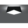 Plafonnier HEXA 35, PVC noi, E27 - Pas cher