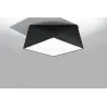 Plafonnier HEXA 35, PVC noi, E27 - Pas cher