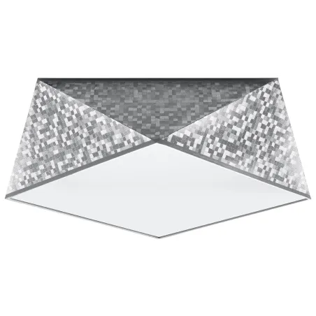 Plafonnier HEXA 35, PVC silver, E27 - Pas cher