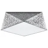 Plafonnier HEXA 35, PVC silver, E27 - Pas cher