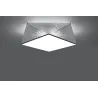 Plafonnier HEXA 35, PVC silver, E27 - Pas cher